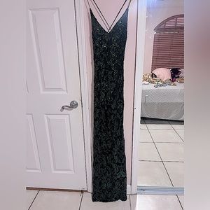 Windsor Marleigh Formal Sequin Scroll Dress